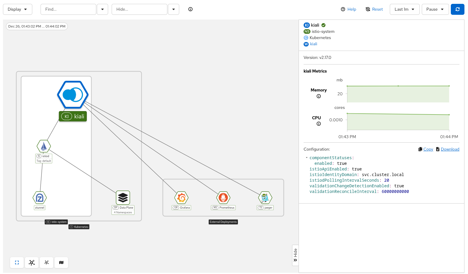 Kiali information Kiali information